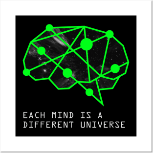 Each mind is a different universe Posters and Art